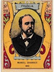 Series 28 number 62 "Manuel Chabrier, Francia"