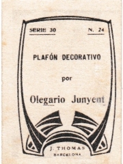 Series 30 number 24 back "Plafón decorativo, Olegario Junyent"