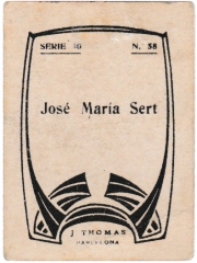 Series 30 number 58 back "José María Sert"