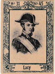Series 31 number 45 front "Luis Lacy, Militar"