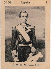 Series 32 number 1 "S. M. D. Alfonso XIII, España"