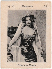 Series 33 number 52 "Princesa María, Rumanía"