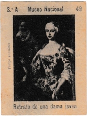 Series A number 49 "Retrato de una dama joven, Pintor anónimo"