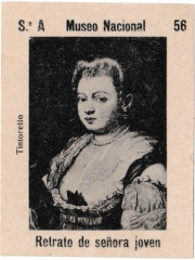 Series A number 56 "Retrato de señora joven, Tintoretto"