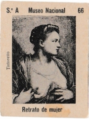 Series A number 66 "Retrato de mujer, Tintoretto"