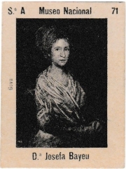 Series A number 71 "Da. Josefa Bayeu, Goya"