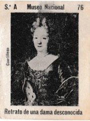 Series A number 76 "Retrato de una dama desconocida, Courtilleau"